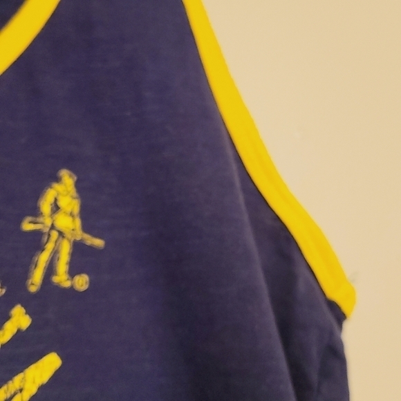 Women's Blue & Gold Racerback WVU Sports Fan Tank Top (Size XL) - Picture 8 of 10